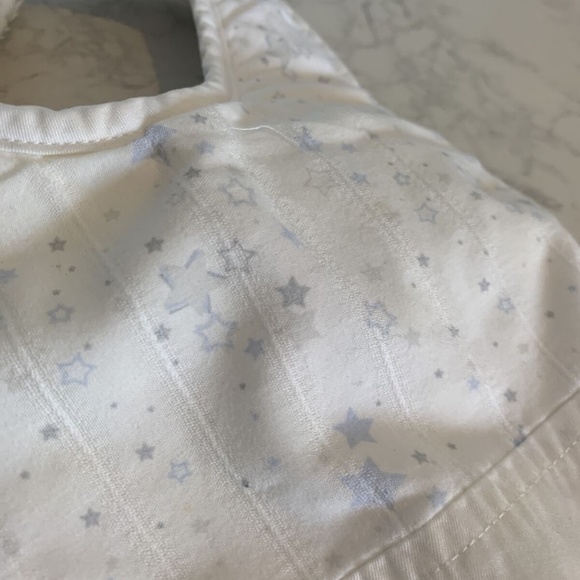 Dior Baby bib blue stars with Terry cloth back - Picture 2 of 10